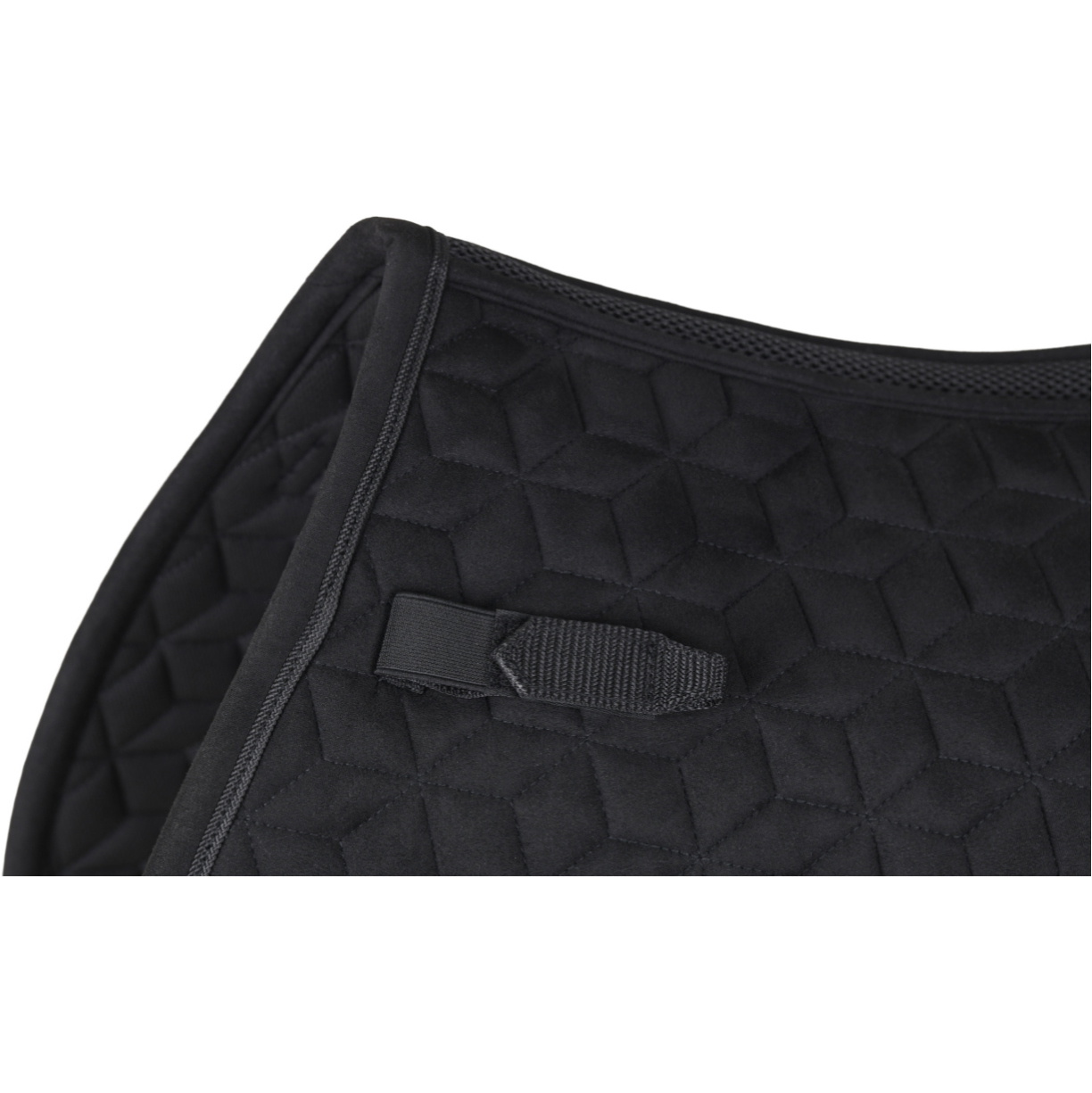 2026 WeatherBeeta Suede Elite Air-Tec Jump Shaped Saddle Pad 1030347 - Black